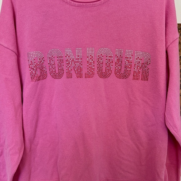 Pink Bonjour Sweater - Picture 3 of 3